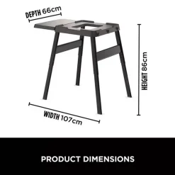 Woodfire Adjustable Stand & Side Table