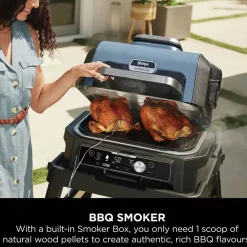 Hot NINJA Woodfire Pro Connect XL Electric BBQ Grill & Smoker