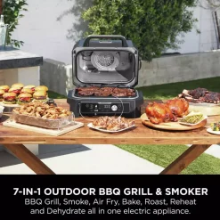 Hot NINJA Woodfire Pro Connect XL Electric BBQ Grill & Smoker