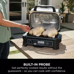 Clearance NINJA Woodfire Pro XL Electric BBQ Grill & Smoker with Smart Cook