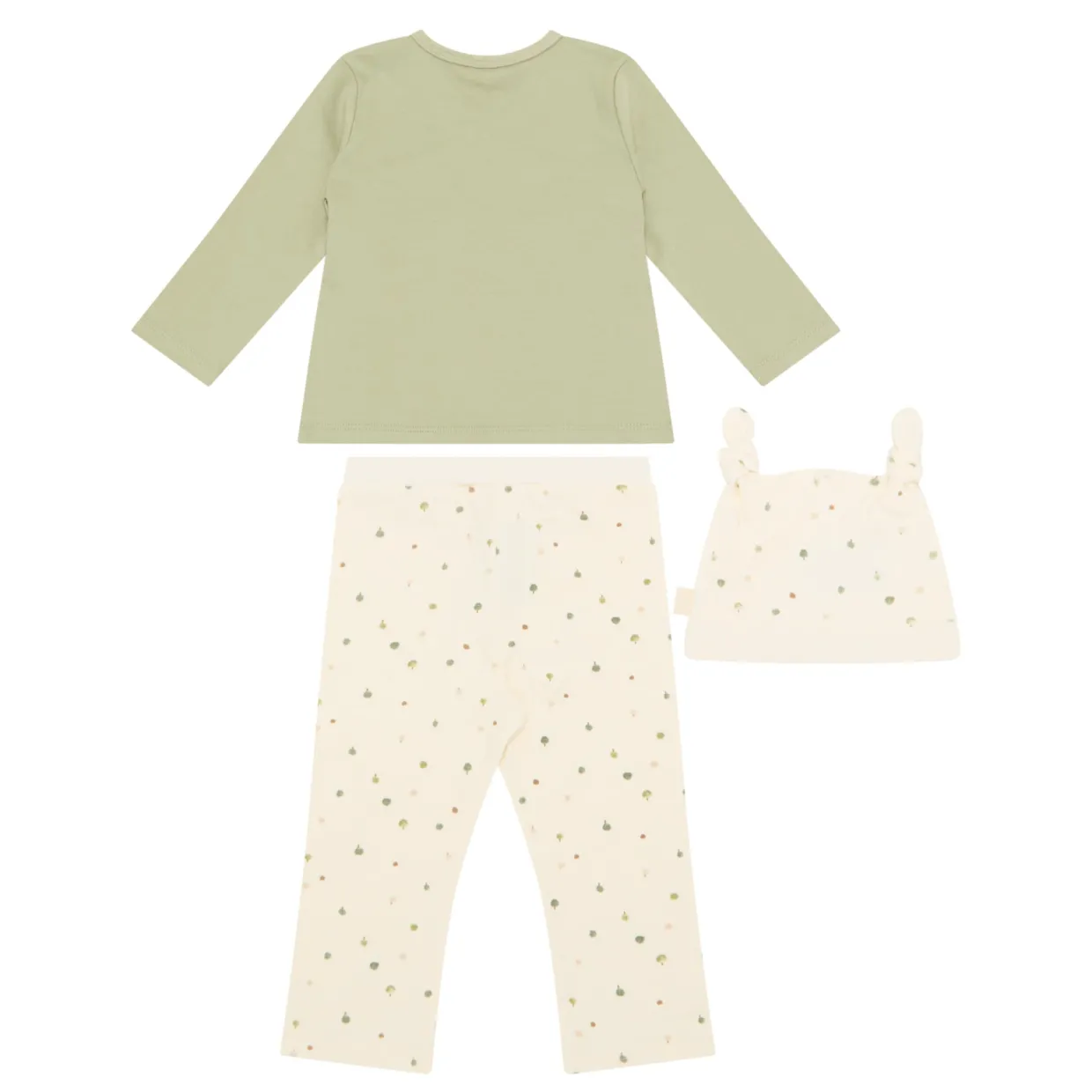 Wrap Front Top, Bottoms & Hat Three-Piece Set