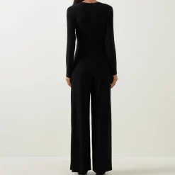 Fashion JOSEPH RIBKOFF Wrap Wide Leg Jumpsuit