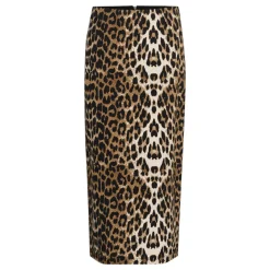 Clearance SOAKED IN LUXURY Xala Leopard Pencil Skirt