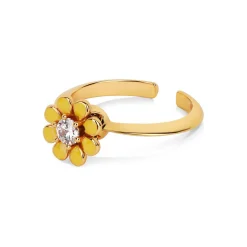 Discount NEWBRIDGE SILVERWARE Yellow Flower Revolving Ring