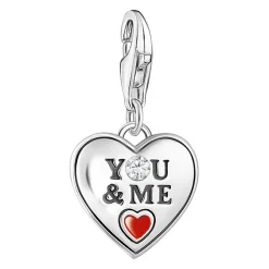 You & Me Logo Heart Charm