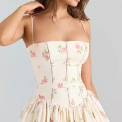 Ysabella Floral Mini Flared Sundress