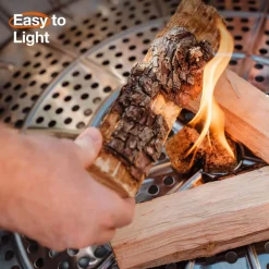 Yukon Fire Pit with Stand Black