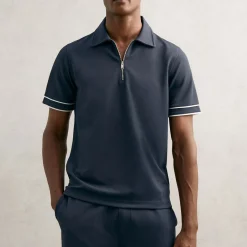 Zain Half-Zip Tipped Polo Shirt