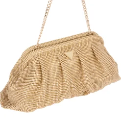 Hot GUESS Zaline Mesh Rhinestone Clutch