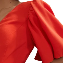 Zarah Puff Sleeve Flared Dress