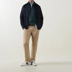 Zebra Logo Half-Zip Sweater