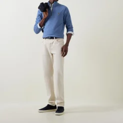 Zebra Logo Half-Zip Sweater