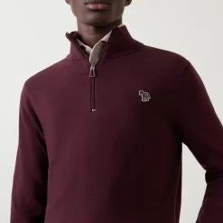 Online PS PAUL SMITH Zebra Logo Half-Zip Sweater