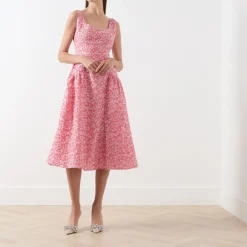 Zinnia Floral Flared Dress