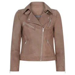 Zip Leather Biker Jacket