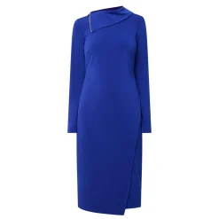 Zip-Detail Fitted Dress