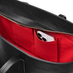 Zipped East West Tote Bag