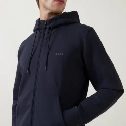 Hot BOSS Zip-Up Logo Hoodie