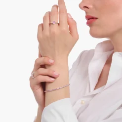 Hot THOMAS SABO Zirconia Tennis Bracelet